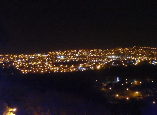 San Salvador at night.